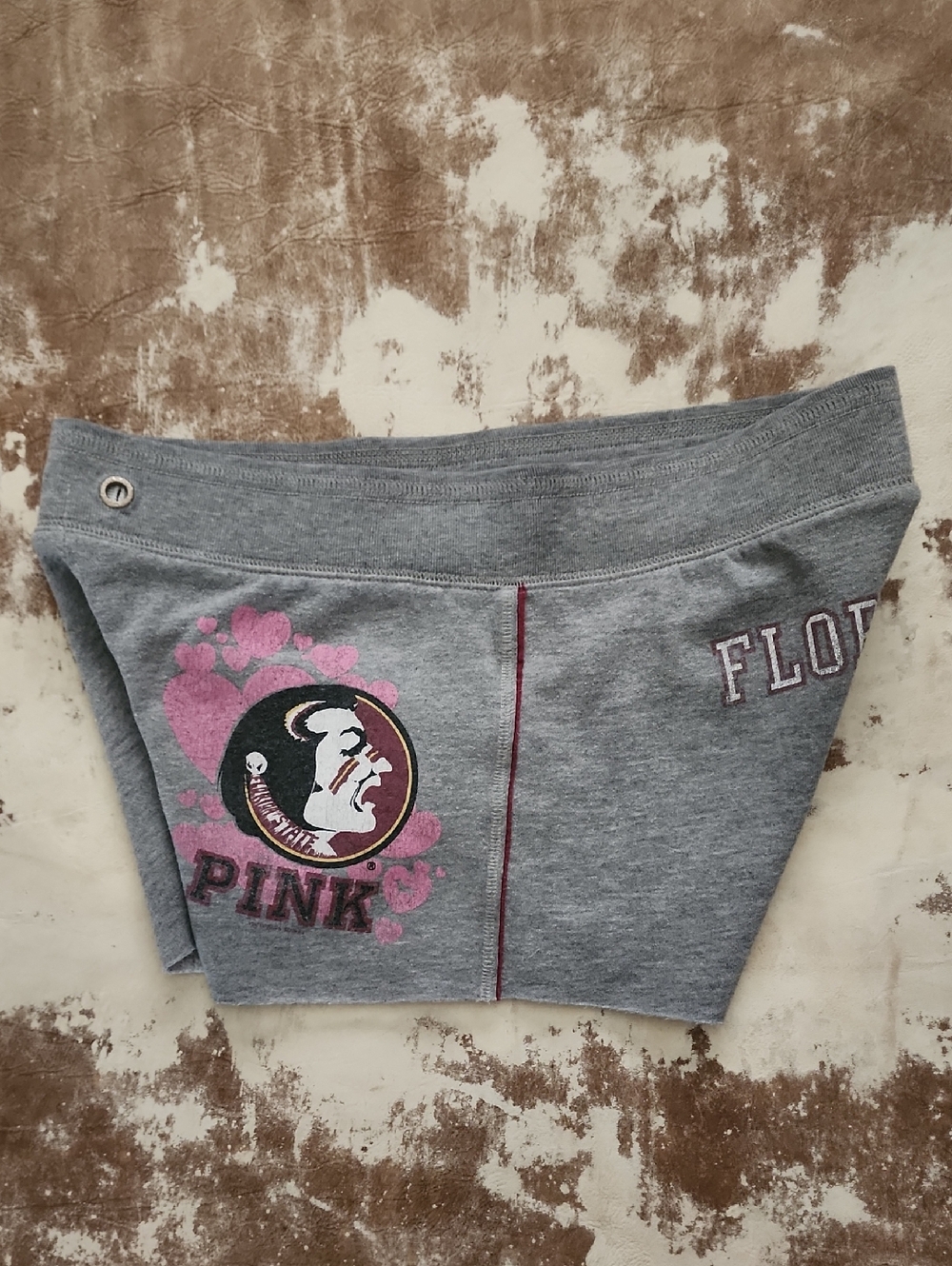 Hard To Find Style Pink VS With Jones & Mitchell Collegaite Collection Shorts XS